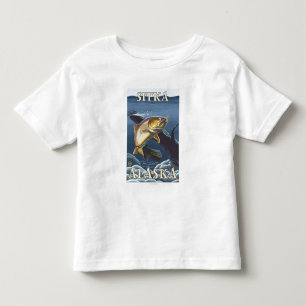 Trout Fishing Cross-Section - Sitka, Alaska Toddler T-Shirt