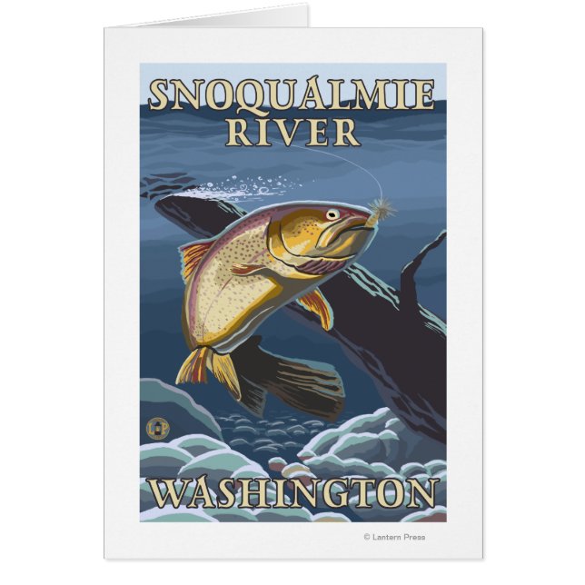 Trout Fishing Cross-Section - Snoqualmie River, (Front)