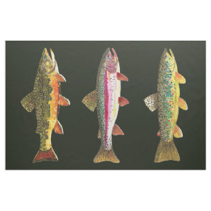 Trout Fishing Fabric