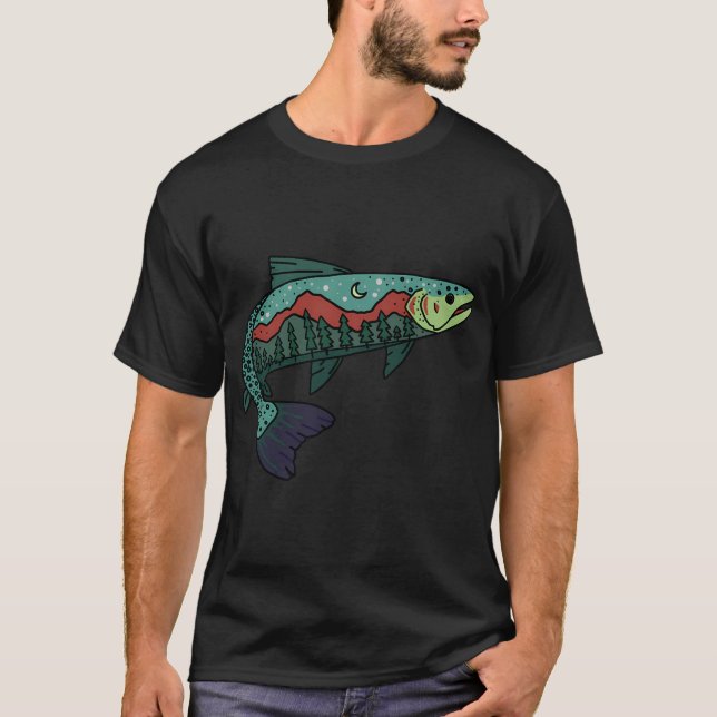 Trout fishing - fish design T-Shirt (Front)