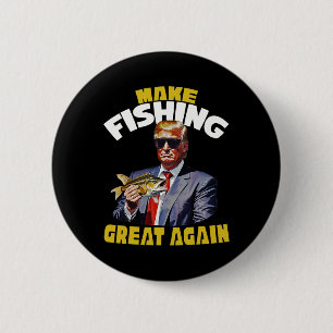 Trout Fishing Fishing Novelty Fisherman Gift 6 Cm Round Badge