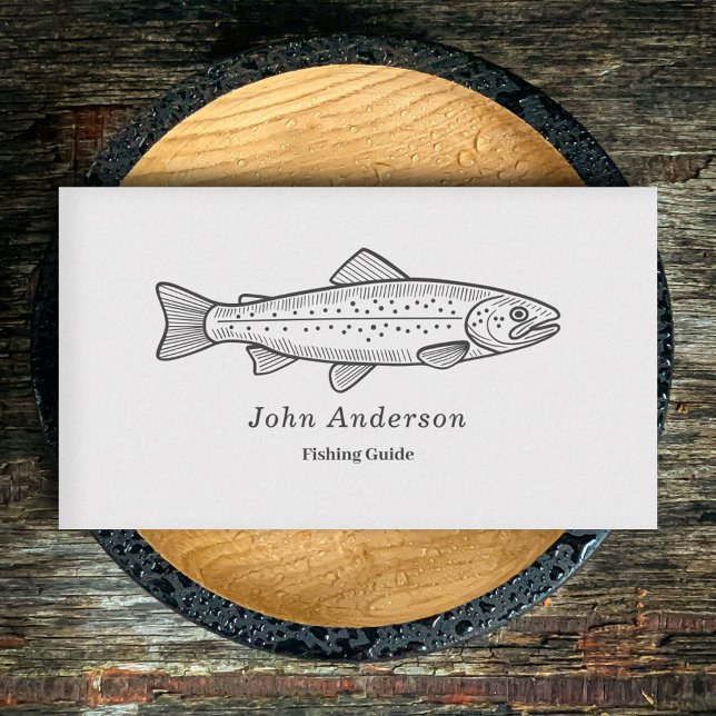 Trout - Fishing Guide Business Card (Fishing Guide Business Card)