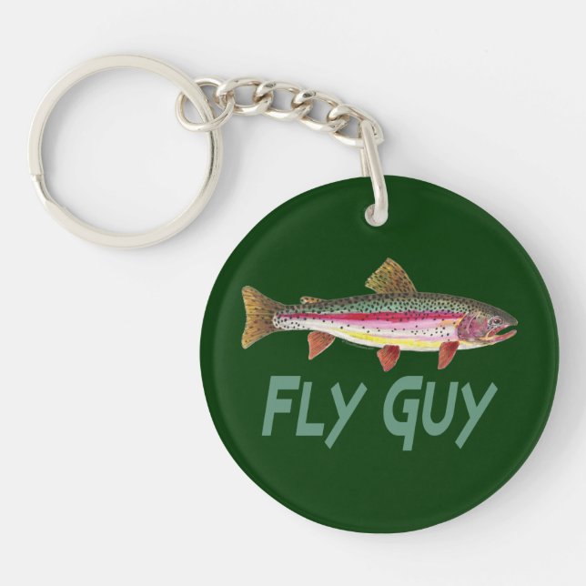 Trout Fishing Key Ring (Front)