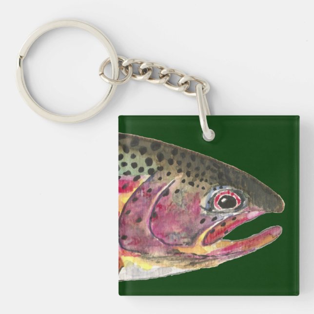 Trout Fishing Key Ring (Front)