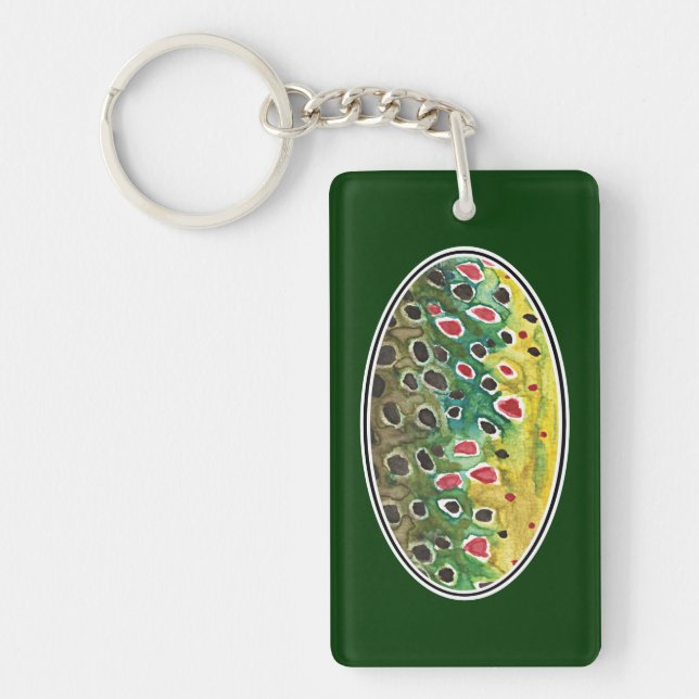Trout Fishing Key Ring (Front)