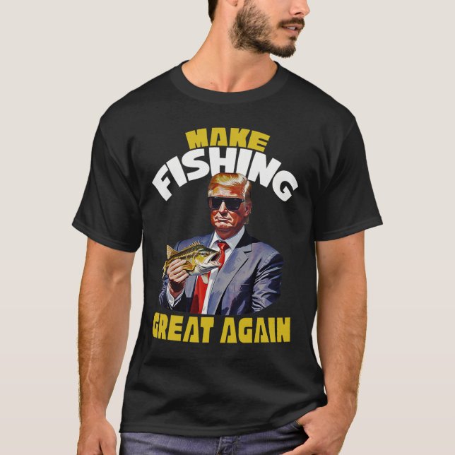 Trout Fishing Make Fishing Great Again Trump Won 2 T-Shirt (Front)