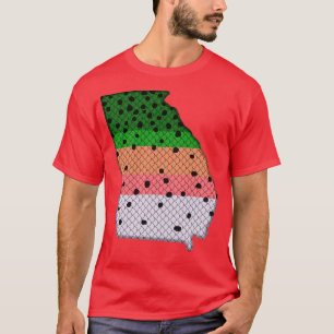 Trout Fishing Rainbow Trout Pattern Georgia State T-Shirt