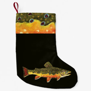 Trout Fishing Small Christmas Stocking