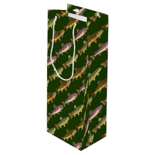 Trout Fishing Wine Gift Bag