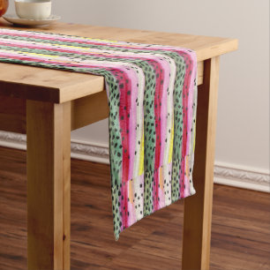 Trout Fishing Woman 108" x 16 Long Table Runner