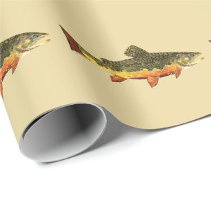 Trout Fishing Wrapping Paper