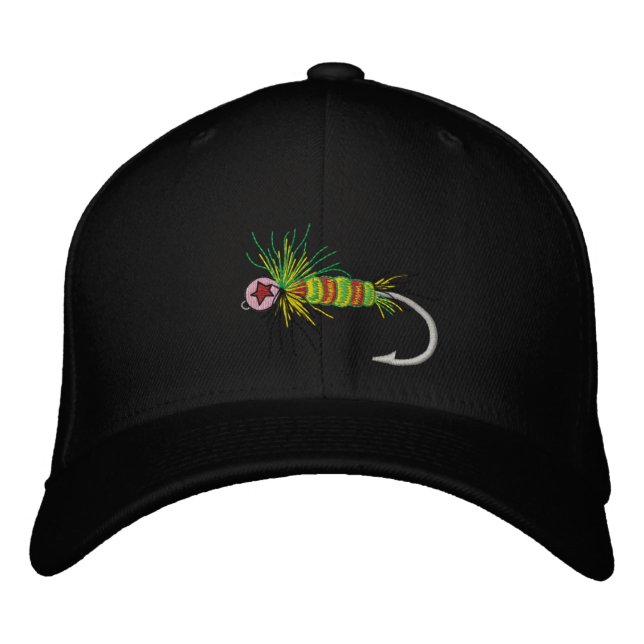 Trout Fly Emboidered Cap (Front)
