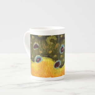 Trout Fly Fishing Bone China Mug