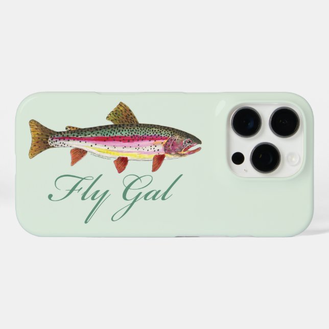 Trout Fly Fishing Case-Mate iPhone Case (Back (Horizontal))
