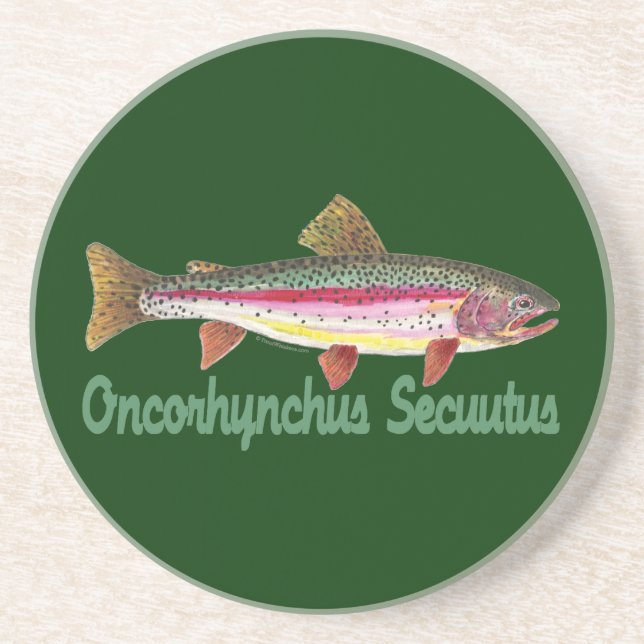 Trout Fly Fishing Coaster (Front)