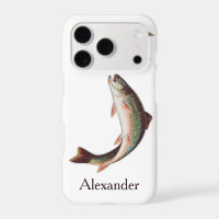 Trout Fly Fishing Flies Rustic Watercolor design