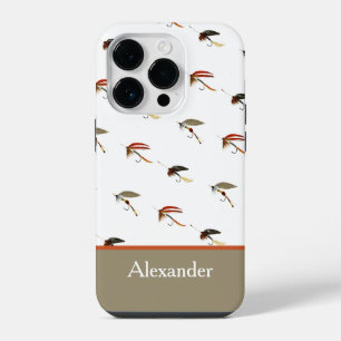 Trout Fly Fishing Flies Watercolor design iPhone 14 Pro Case