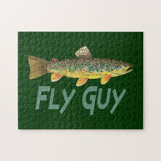 Trout Fly Fishing Jigsaw Puzzle (Horizontal)