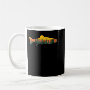 Trout Fly Fishing Outdoor Forest Nature Wildlife F Coffee Mug