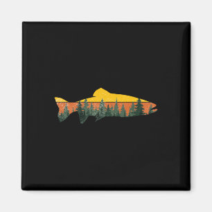 Trout Fly Fishing Outdoor Forest Nature Wildlife F Magnet