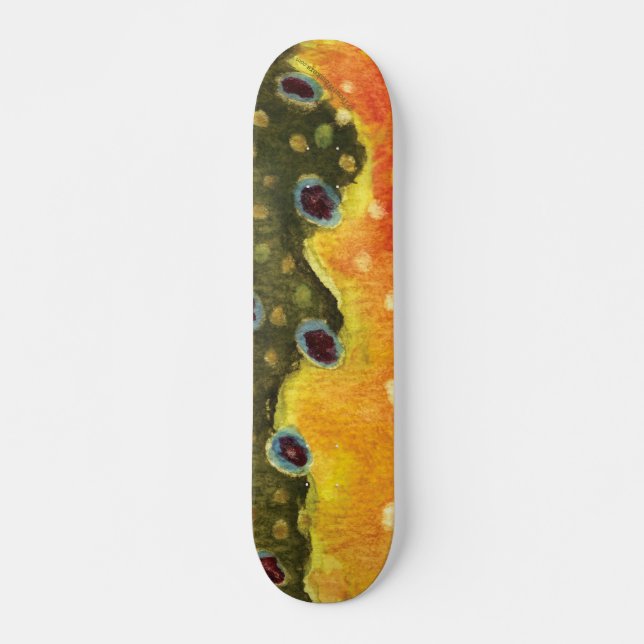 Trout Fly Fishing Skateboard (Front)