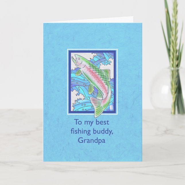 Trout from Child to Grandpa Grandparents Day Card (Front)