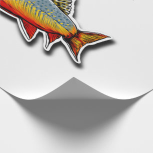Trout hi mate wrapping paper