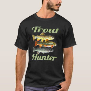 Trout Hunter Fishing Freshwater Fish Dad Boy Trout T-Shirt