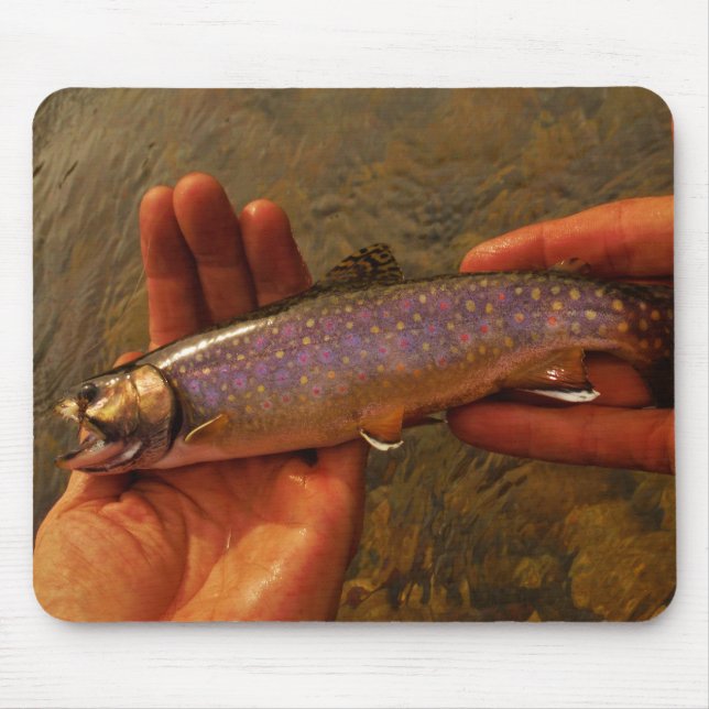 Trout in Hands Mouse Pad (Front)