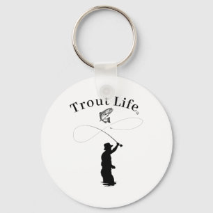 Trout Life Fly Fishing  Key Ring