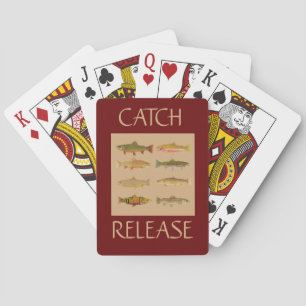 Trout & Salmon Bicycle Playing Cards