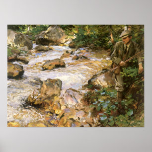 Trout Stream in the Tyrol by John Singer Sargent Poster