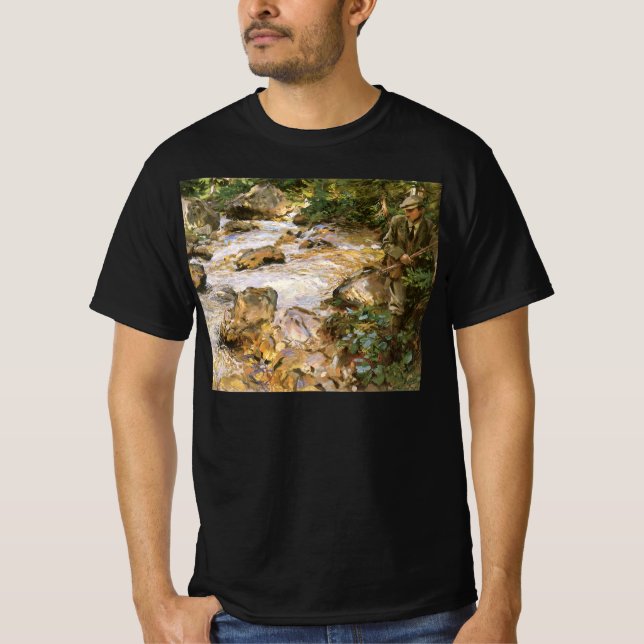 Trout Stream in the Tyrol by John Singer Sargent T-Shirt (Front)