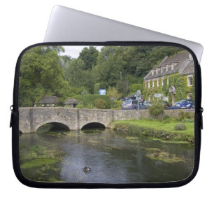 Trout stream in the village of Bibury, Laptop Sleeve