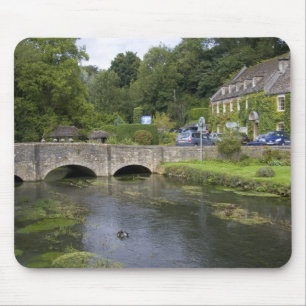 Trout stream in the village of Bibury, Mouse Pad