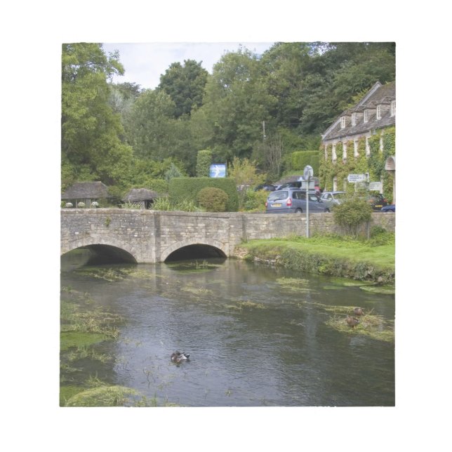 Trout stream in the village of Bibury, Notepad (Front)