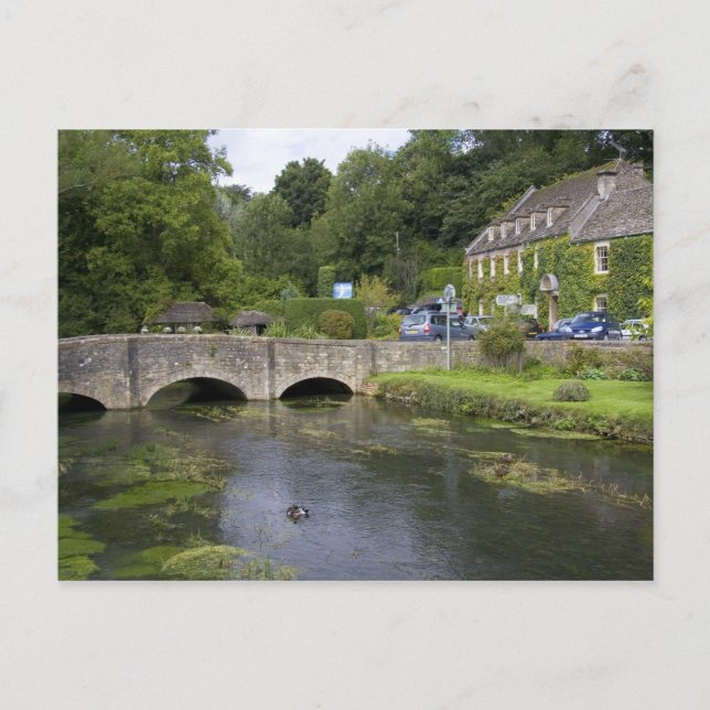Trout stream in the village of Bibury, Postcard (Front)