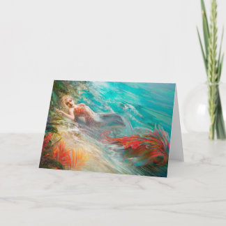 Trouvaille mermaid post card