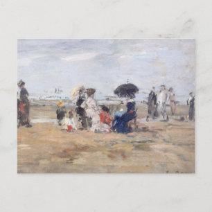 Trouville, Scène de plage - Eugène Boudin Postcard