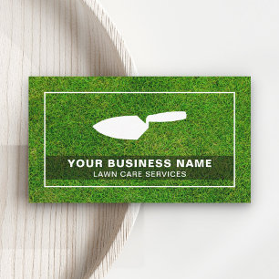 Trowel Gardening Landscaping Lawn Care Business Card