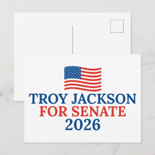 Troy Jackson for Senate 2026 Maine Election Postcard