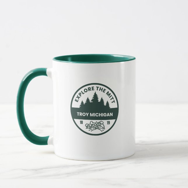 Troy Michigan Coffee Mug (Left)