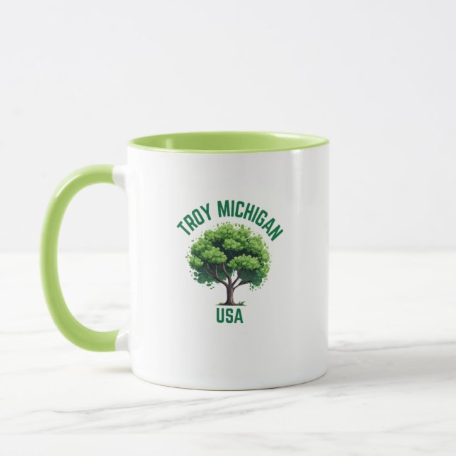 Troy Michigan Hometown Coffee Mug (Left)