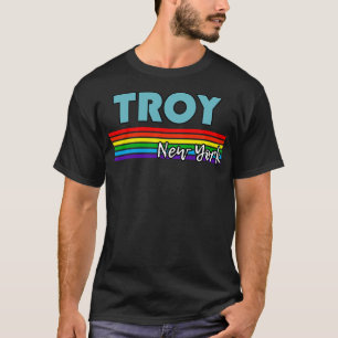 Troy New York Pride Troy LGBT Gift LGBTQ Supporter T-Shirt