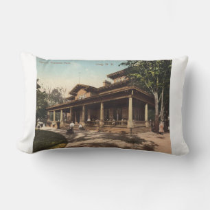 Troy NY Casino, Prospect Park, 1910 Vintage Lumbar Cushion