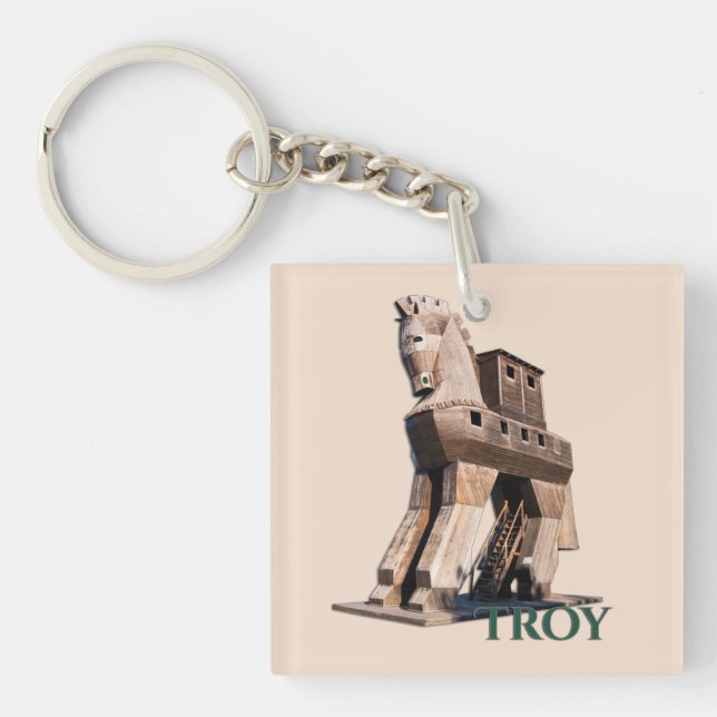 Troy: Trojan Horse Key Ring (Front)