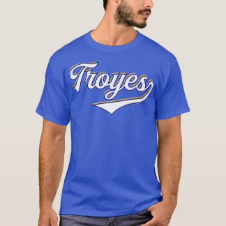 Troyes France Vintage Sports Typography T-Shirt
