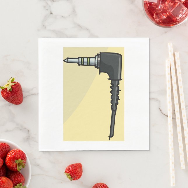 TRRS Audio Jack Connector Tech Gadget Illustration Napkin (Creator Uploaded)