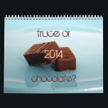 truce or chocolate? calendar<br><div class="desc">This  customisable 2014 calendar is a must for any and all chocoholic/ chocolate lover.</div>