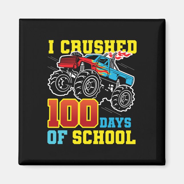 Truck 100th Day Of School  Magnet (Front)